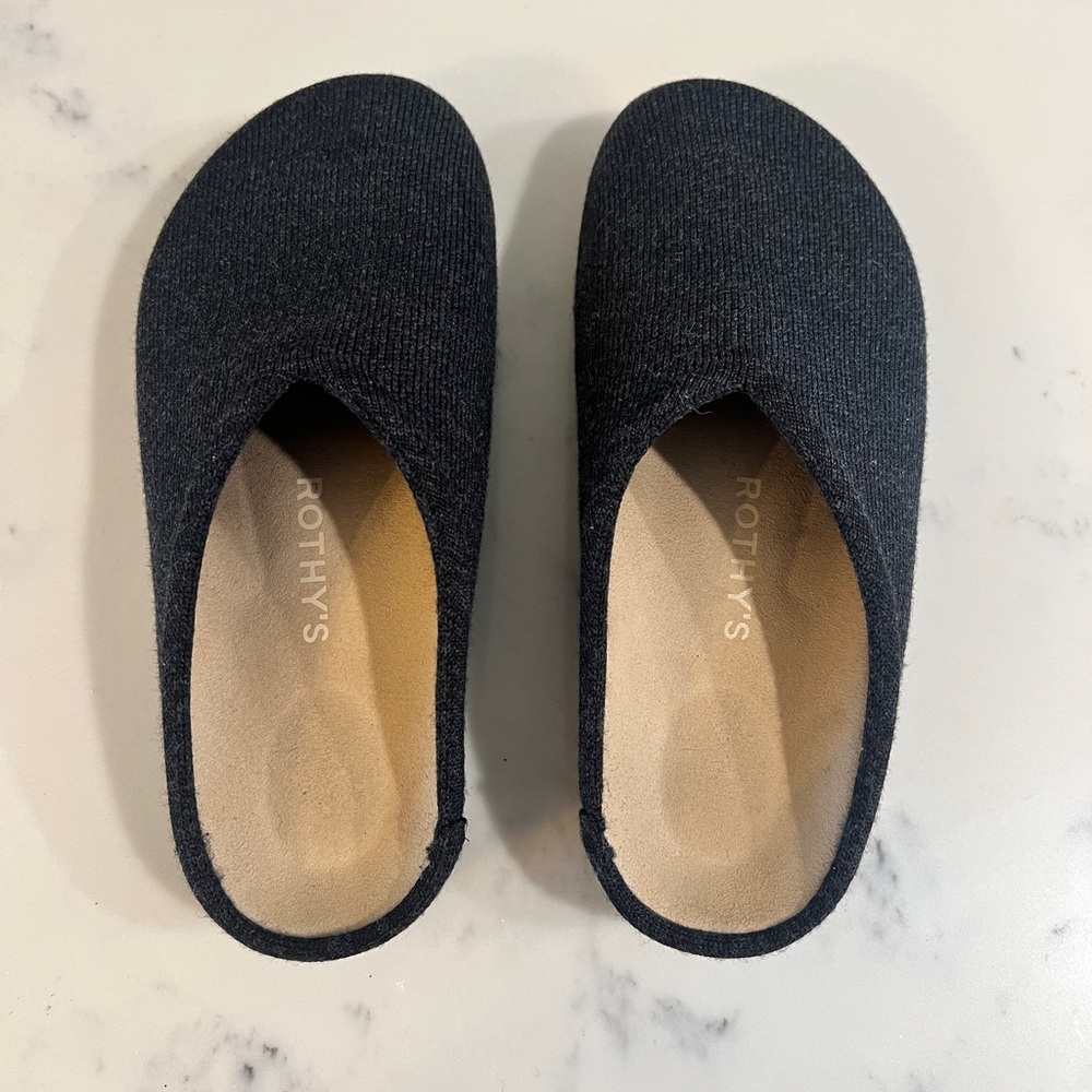 Rothy's Charcoal Slip-On Mules
